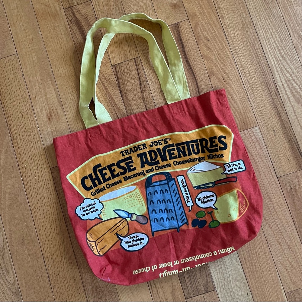Trader Joe’s Cheese Adventures Red Tote Bag